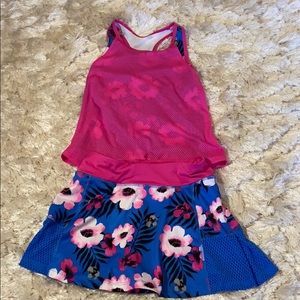 Girls Golf/Tennis outfit -tank and skort (7/8)